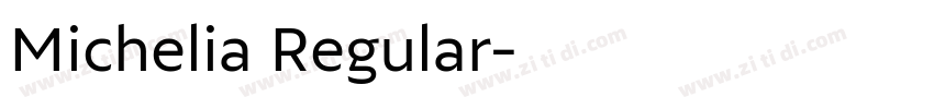 Michelia Regular字体转换
